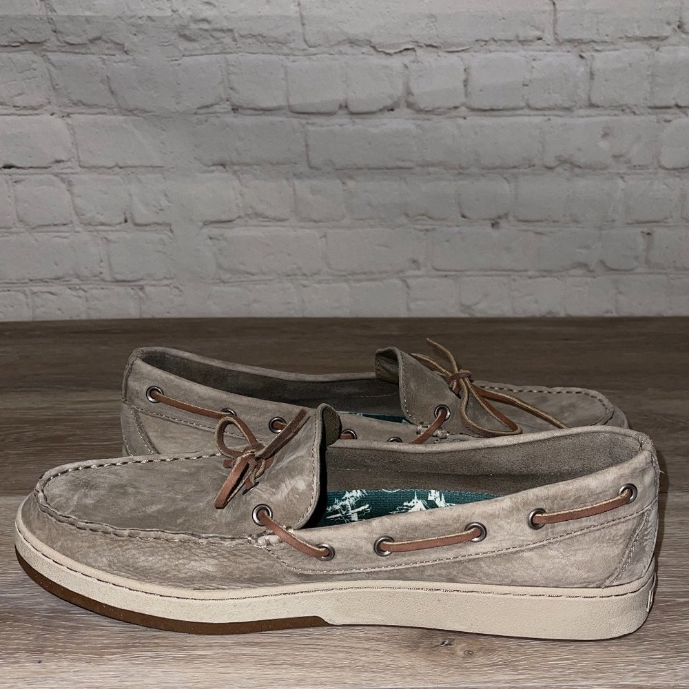 L.L. BEAN MEN'S CAMPSIDE LEATHER BOAT / DOCK SHOES SIZE 13 - Picture 6 of 15